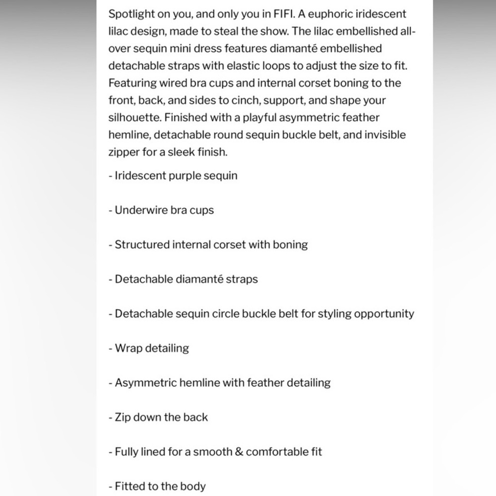 Nadine Merabi Fifi Purple Dress - Picture 15 of 16